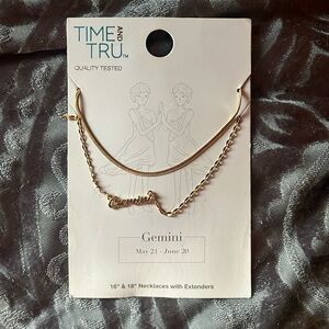Time and Tru Gemini Necklace